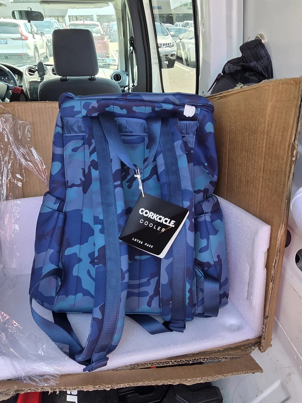 Corkcicle Blue Camo Men’s Cooler Backpack
